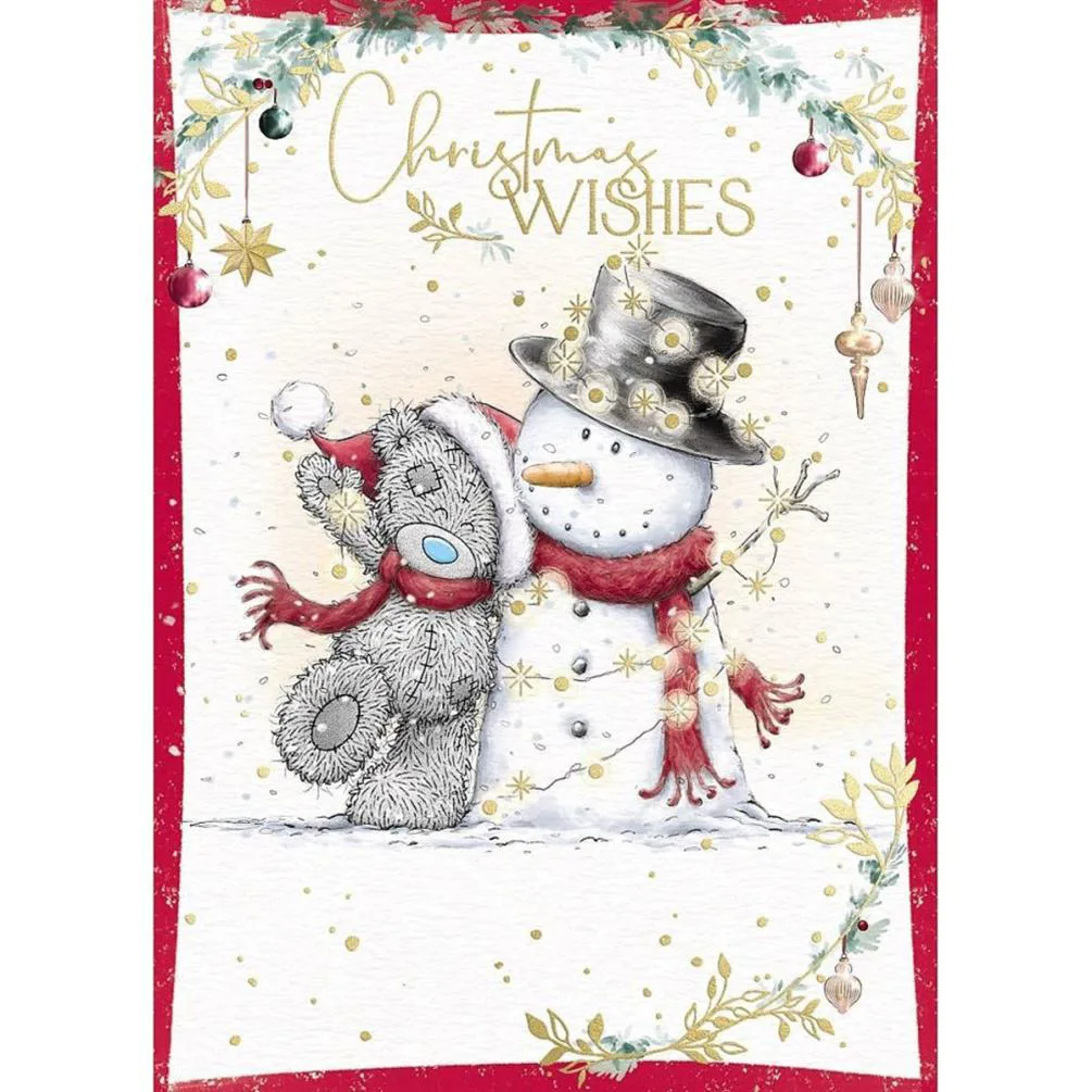 Christmas Wishes Me to You Bear Christmas Card