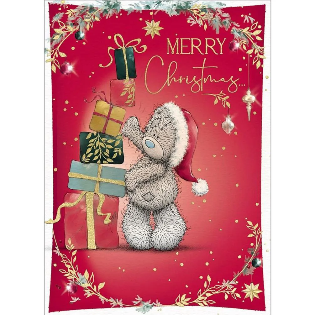 Stack of Presents Me to You Bear Christmas Card