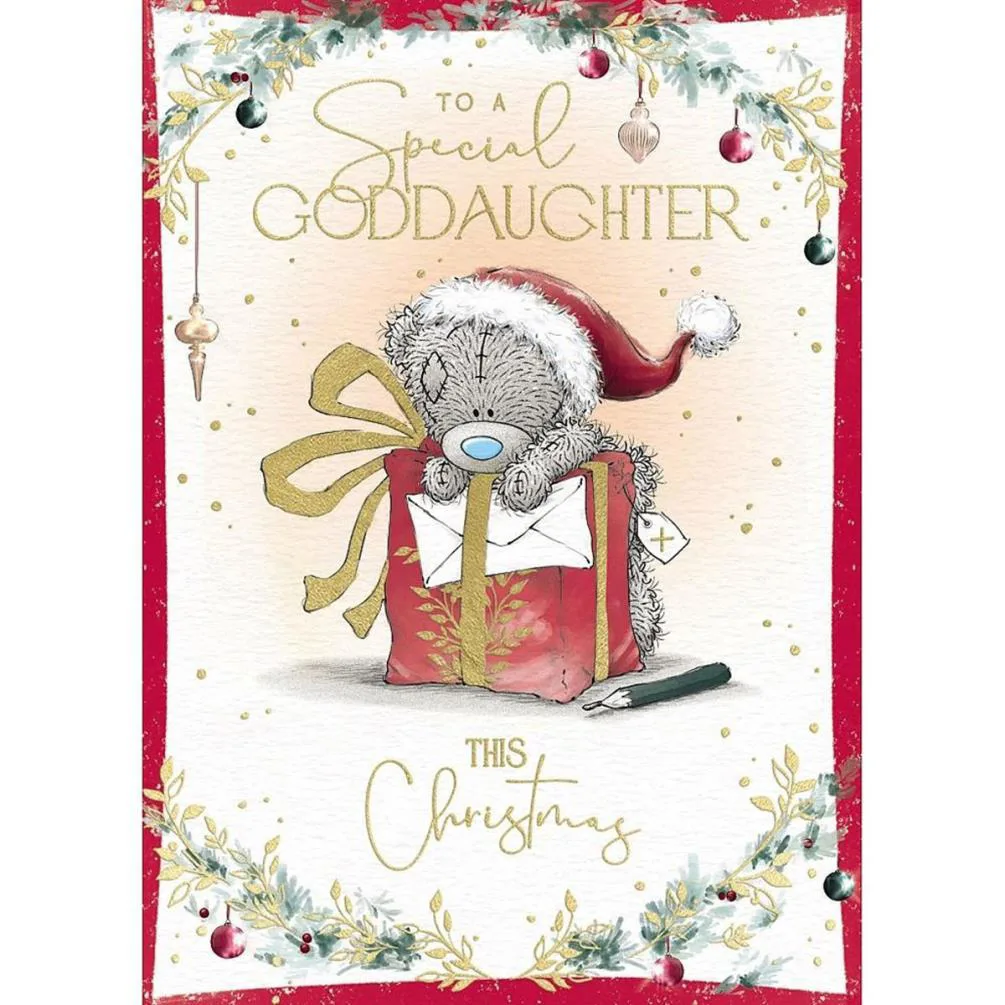 Special Goddaughter Me to You Bear Christmas Card