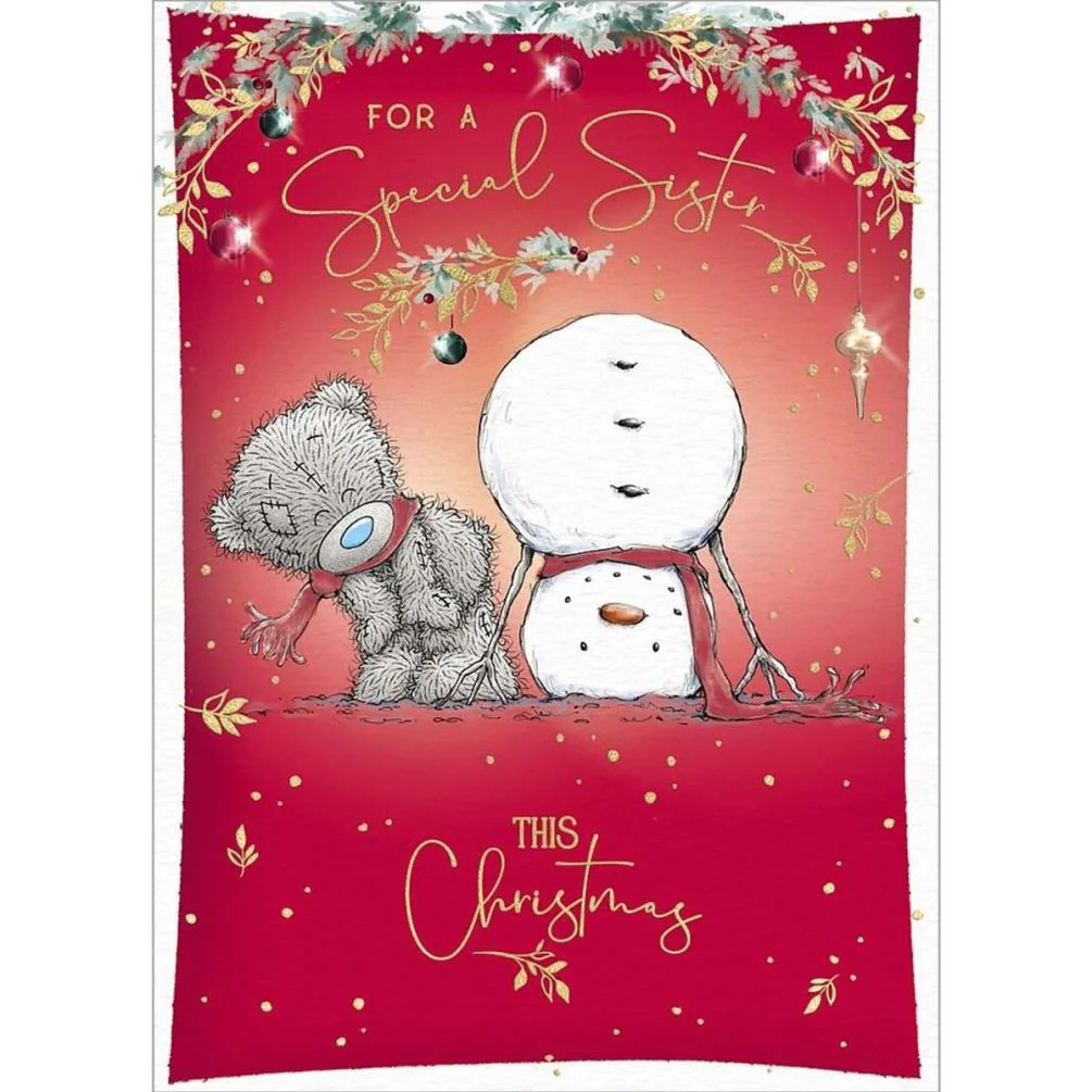 Special Sister Me to You Bear Christmas Card