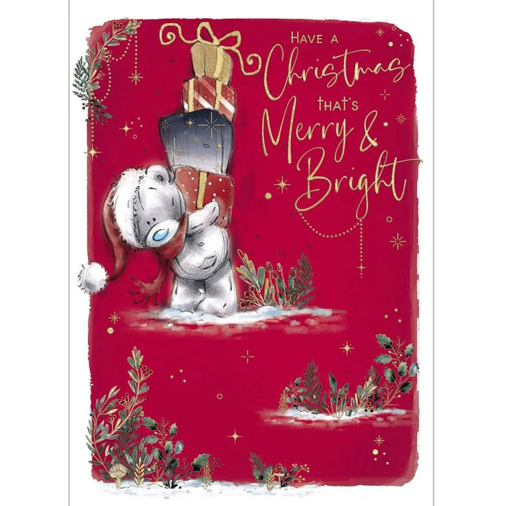 Merry & Bright Me to You Bear Christmas Card