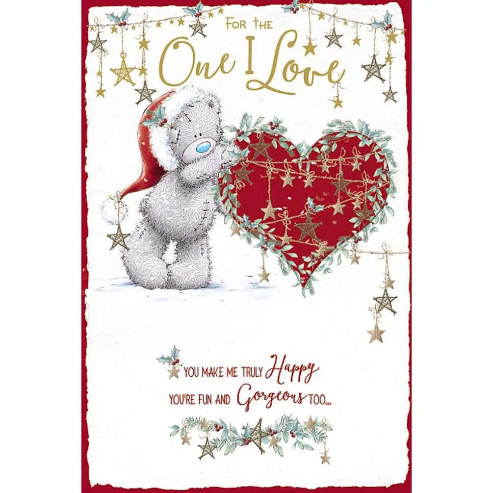 One I Love Pop Up Me to You Bear Christmas Card