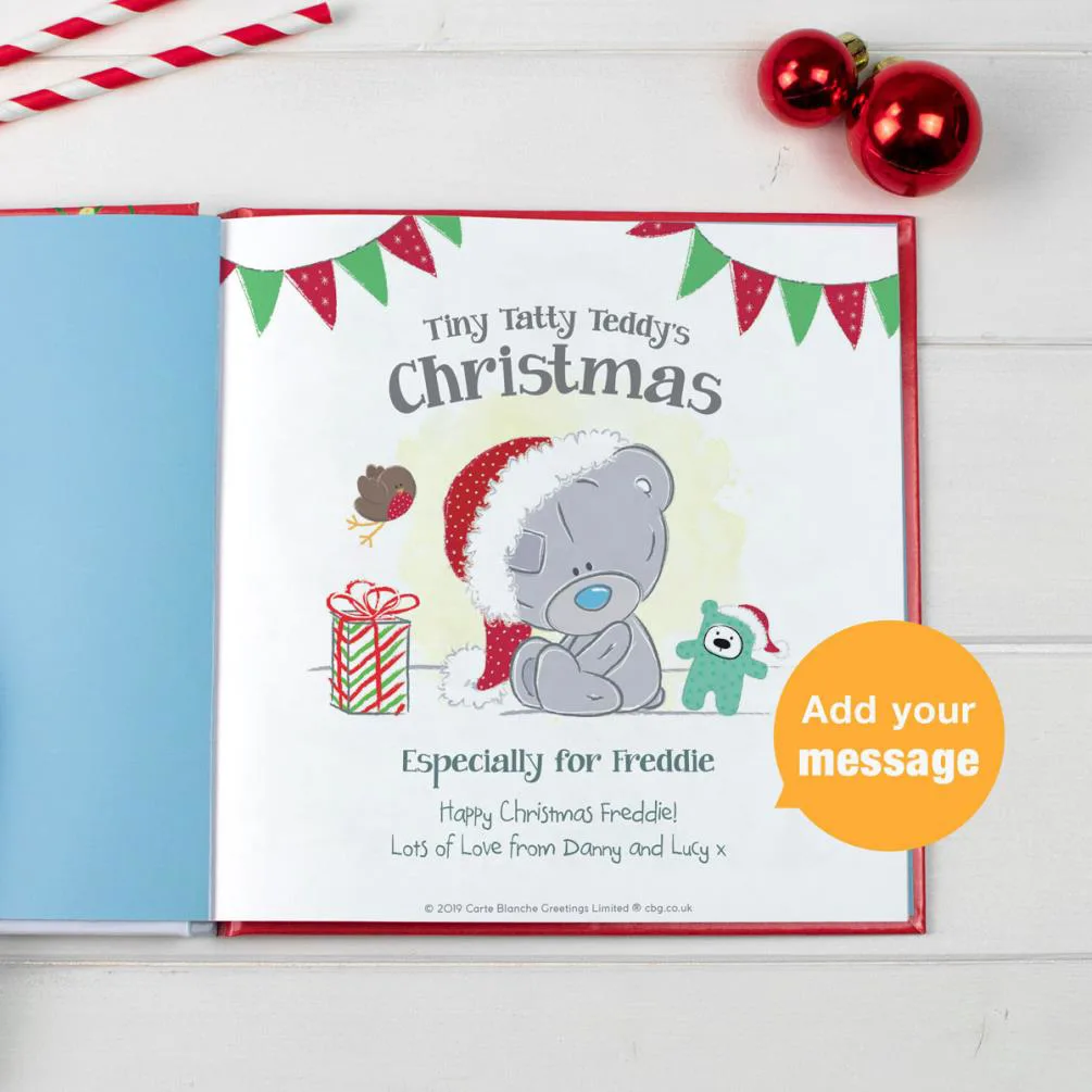 Personalised Tiny Tatty Teddy's Christmas Book - Hardback Extra Image 1