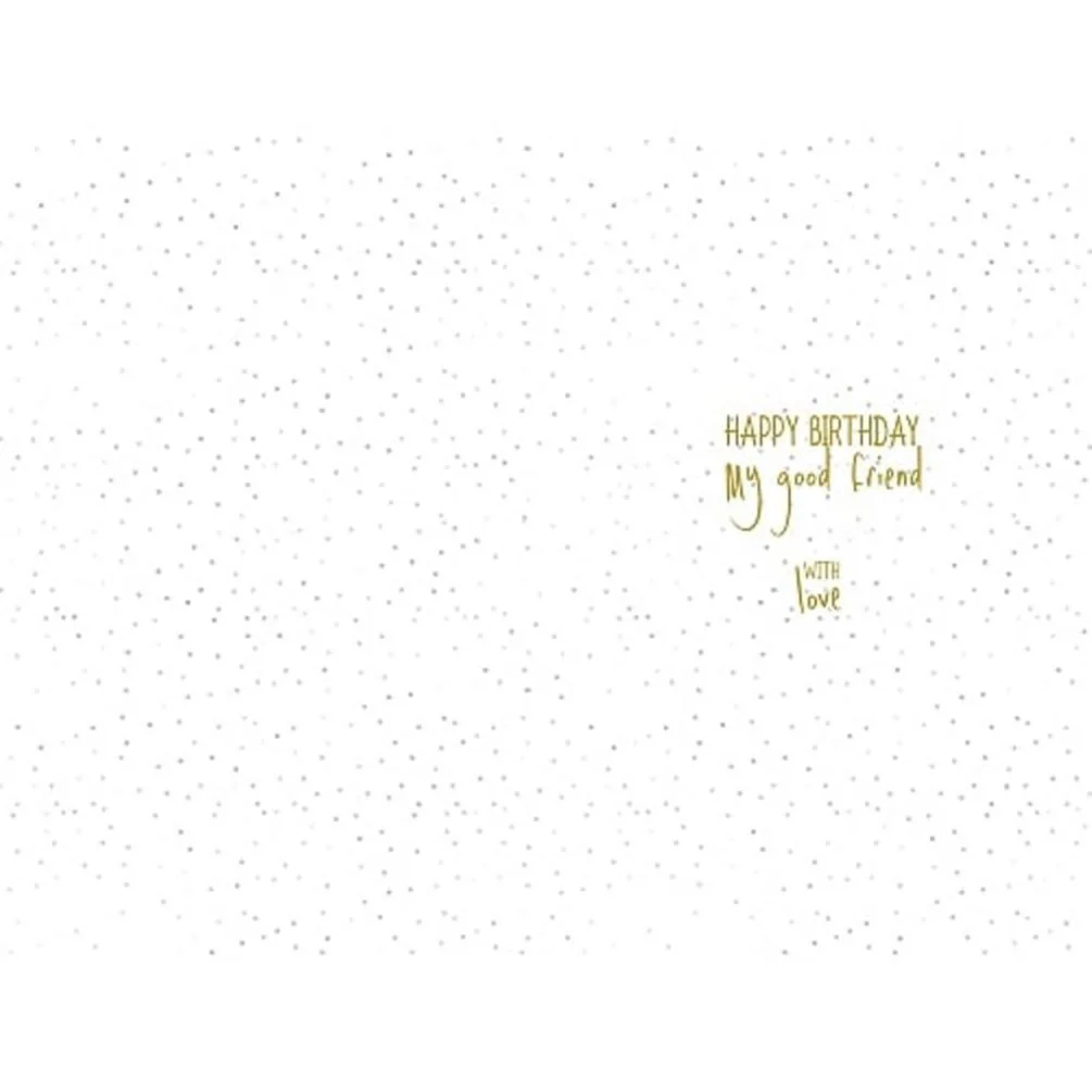 Good Friend Me to You Bear Birthday Card Extra Image 1