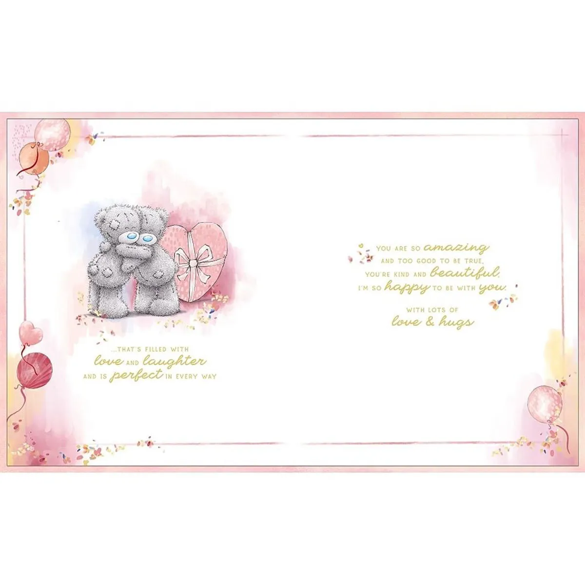 Lovely Girlfriend Me to You Bear Boxed Birthday Card Extra Image 1