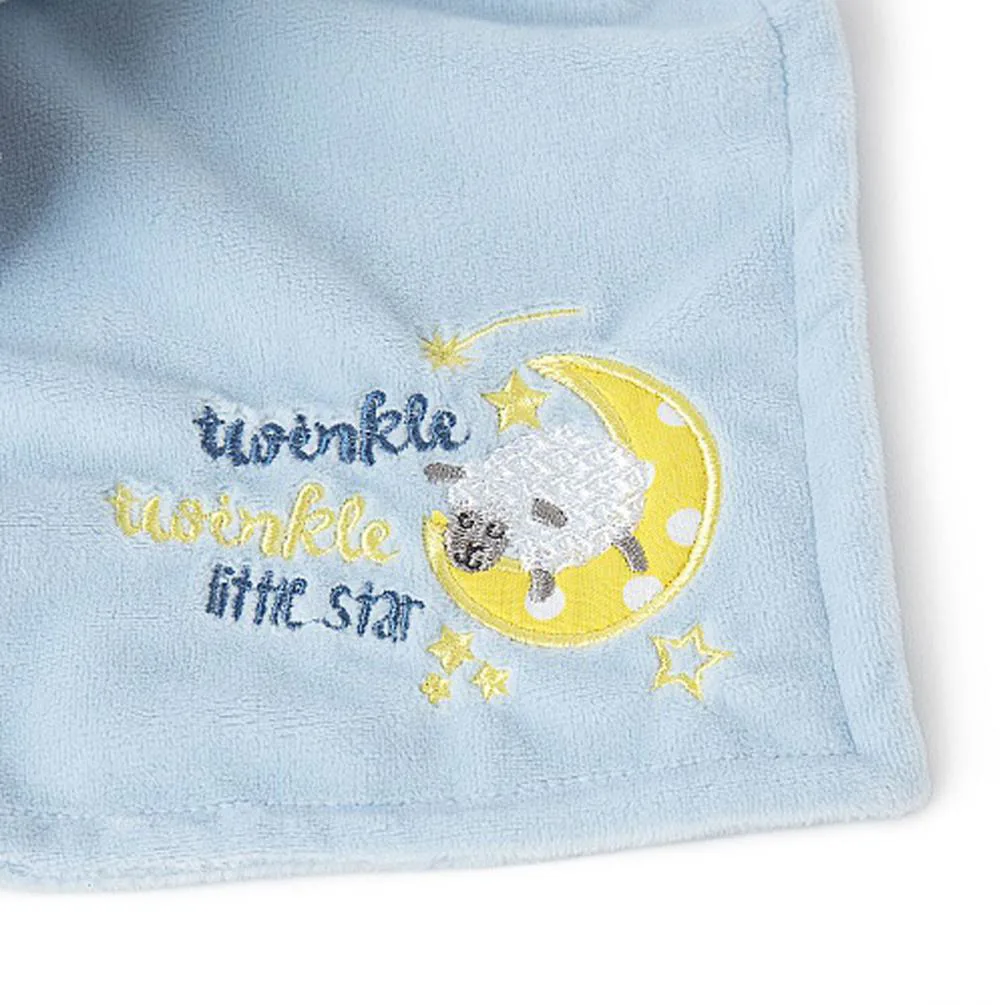 Tiny Tatty Teddy Bear Blue Baby Comforter Extra Image 1