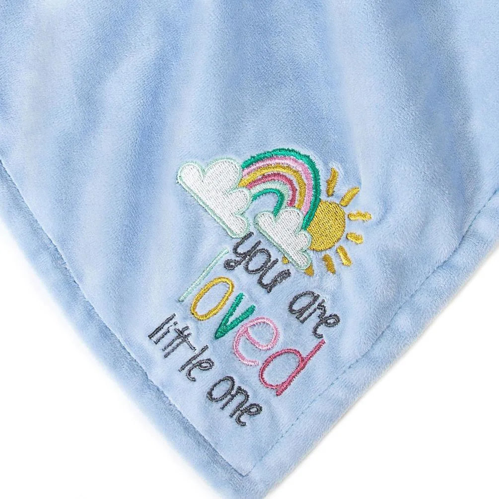 Tiny Tatty Teddy Bear Blue Baby Comforter Extra Image 1