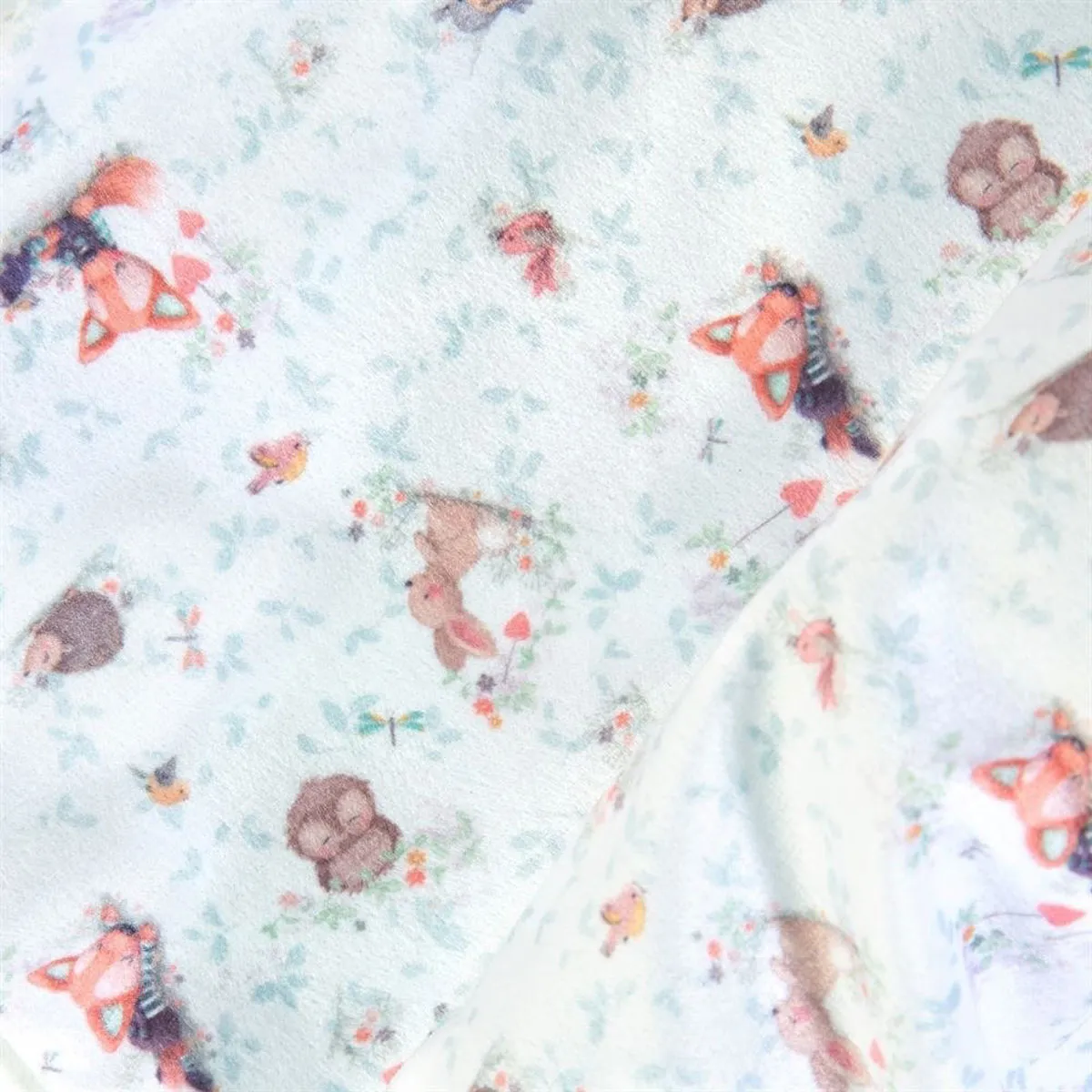 Tiny Tatty Teddy Bear Blue Baby Comforter Extra Image 2