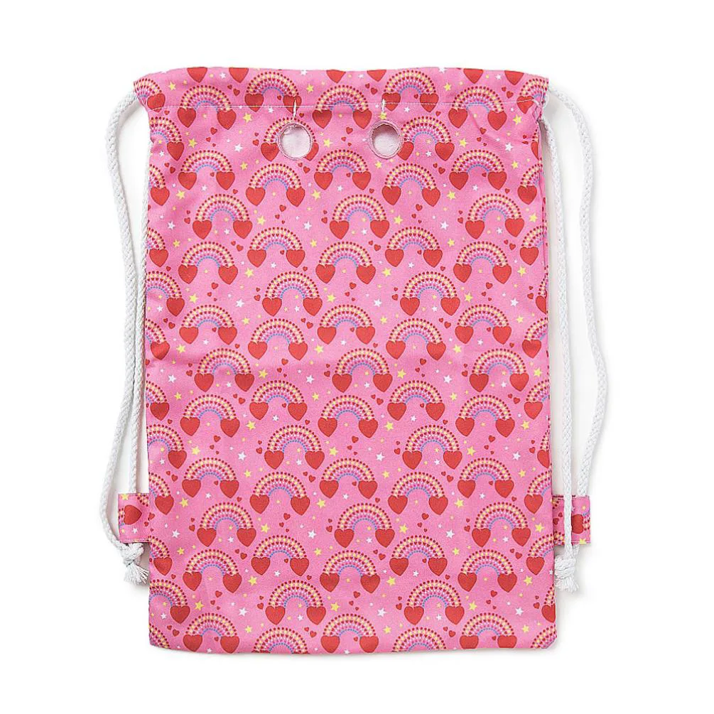 Pink Rainbow My Dinky Me To You Bear Drawstring Bag Extra Image 1