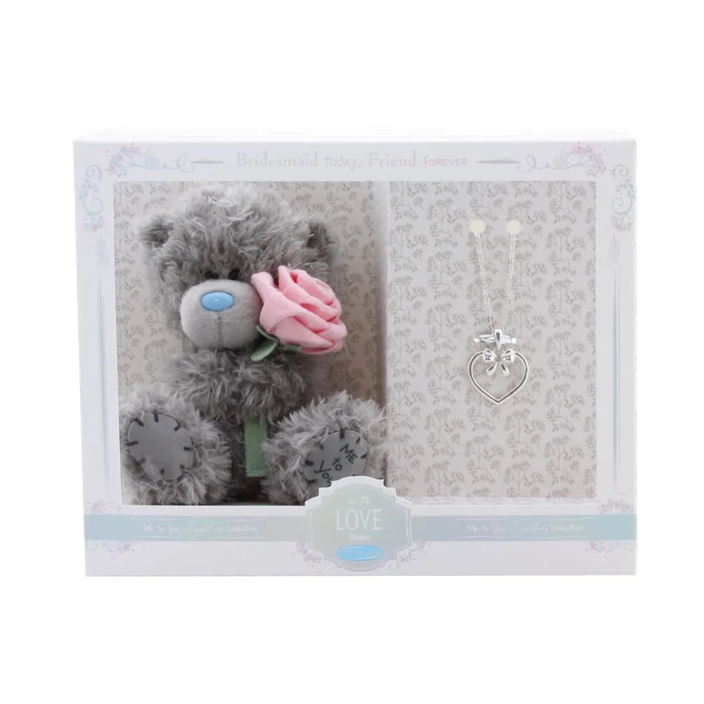 5" Bridesmaid Me To You Bear & Necklace Gift Set Extra Image 3
