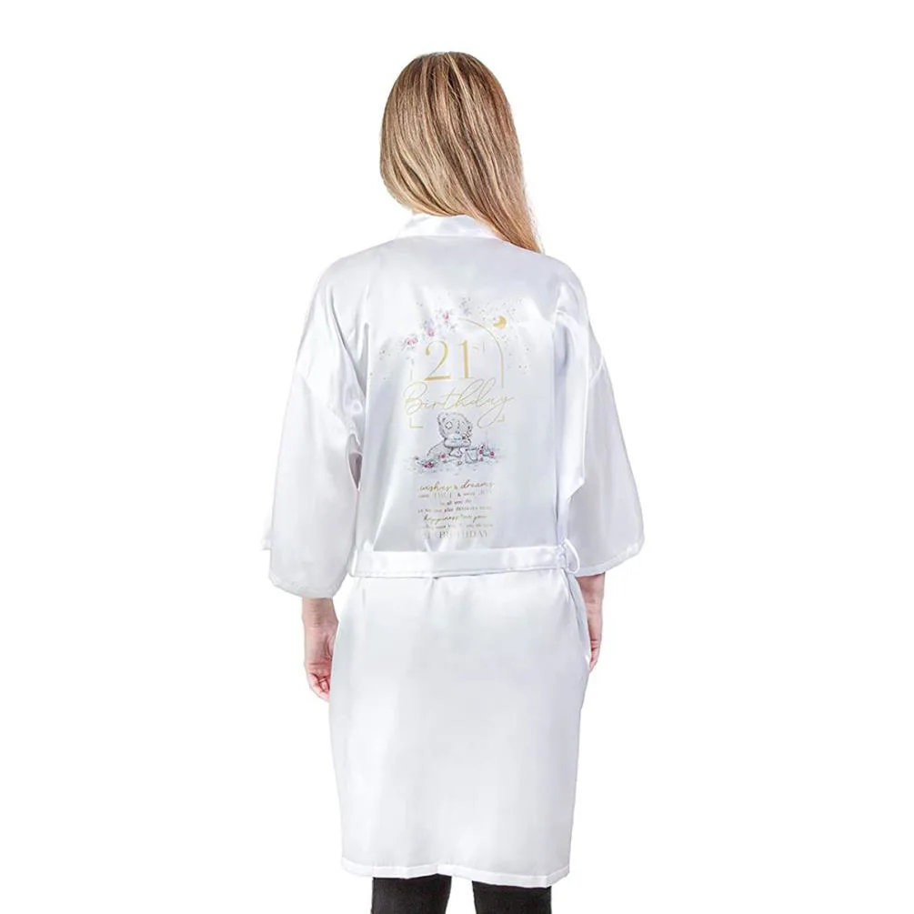 21st Birthday Dressing Gown & Glass Me to You Bear Gift Set Extra Image 1
