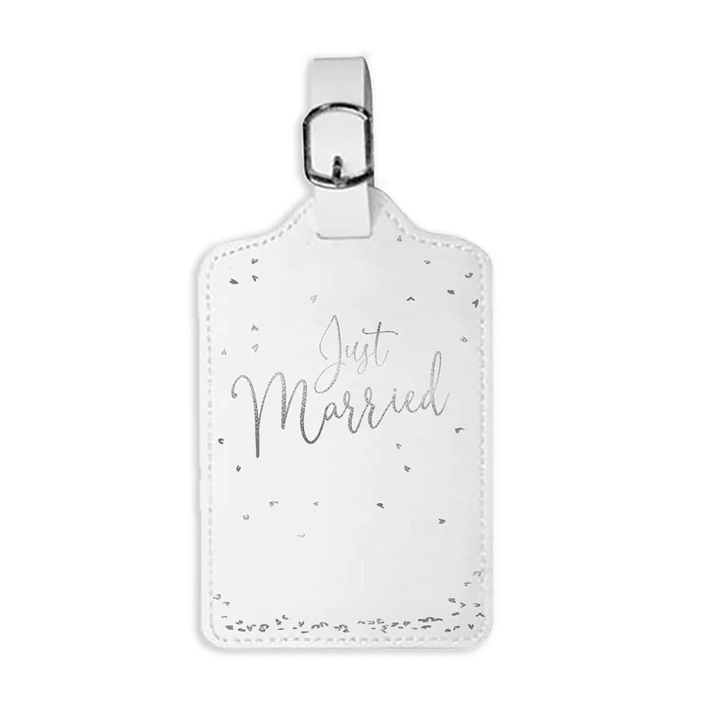 Just Married Me to You Bear Luggage Tags Wedding Gift Set Extra Image 1