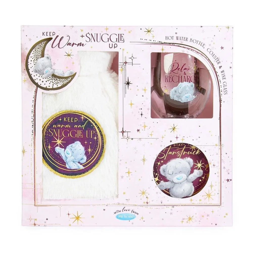 Hot Water Bottle Wine Glass & Coaster Me to You Bear Gift Set Extra Image 1