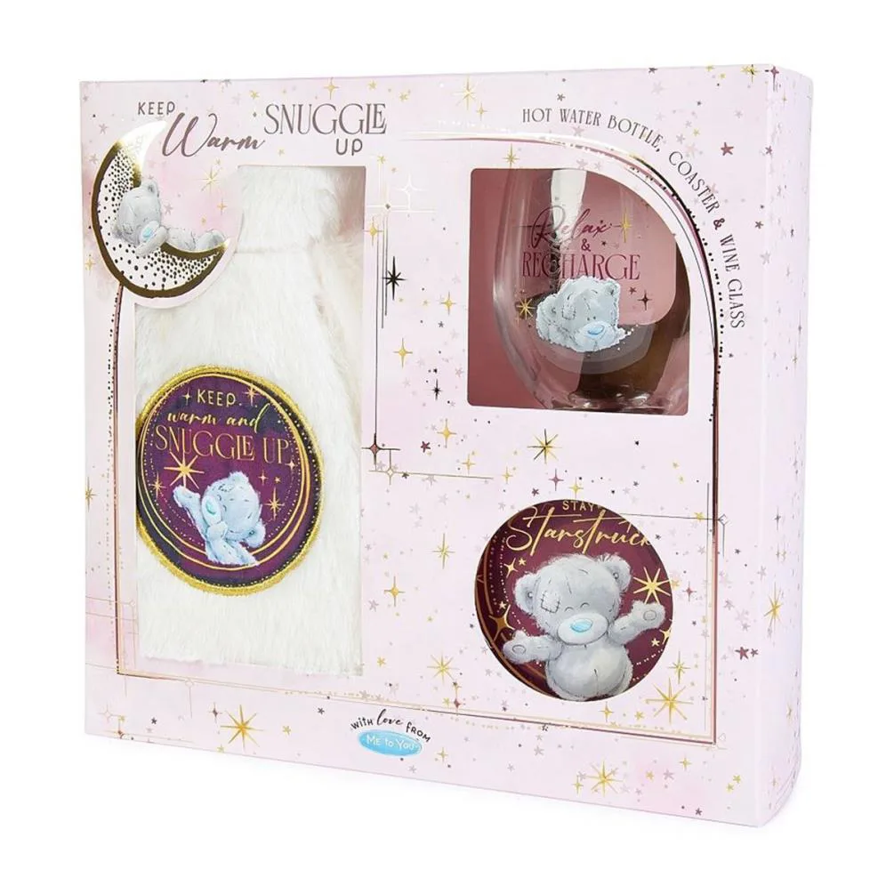 Hot Water Bottle Wine Glass & Coaster Me to You Bear Gift Set Extra Image 2