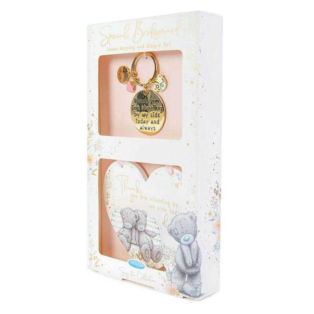 Me to You Bear Bridesmaid Keyring & Plaque Set Extra Image 2