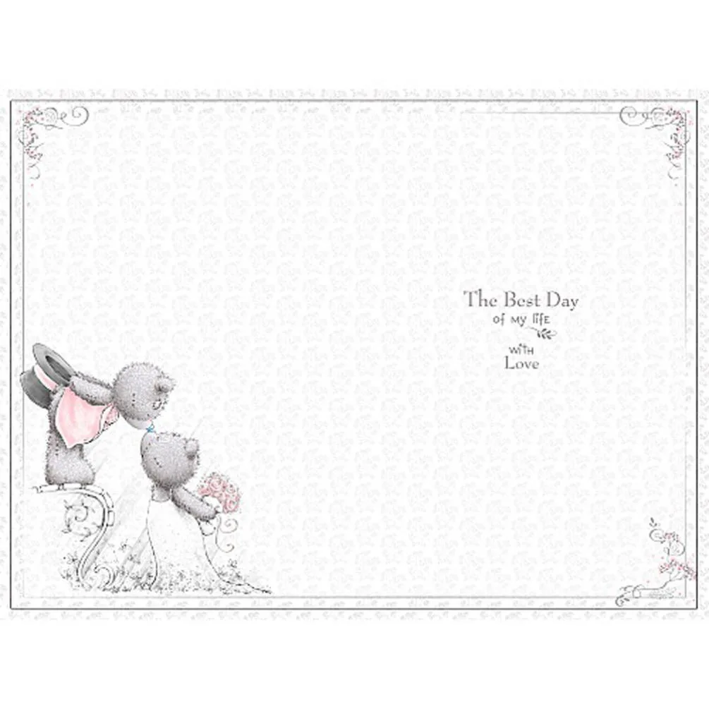 Wife Handmade Me To You Bear Wedding Day Card Extra Image 1