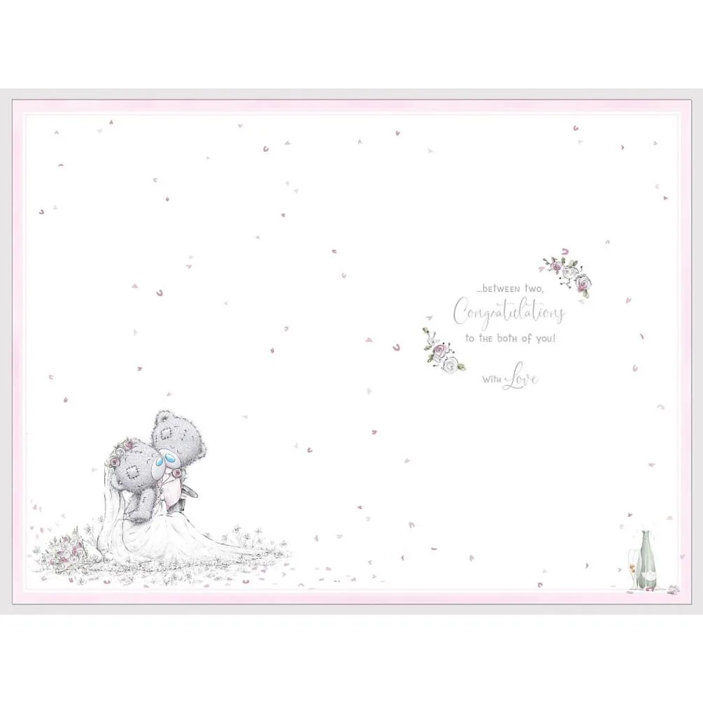 On Your Wedding Day Handmade Me to You Bear Card Extra Image 1