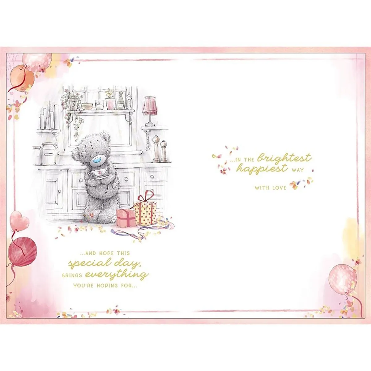 Someone Special Me to You Bear Handmade Birthday Card Extra Image 1