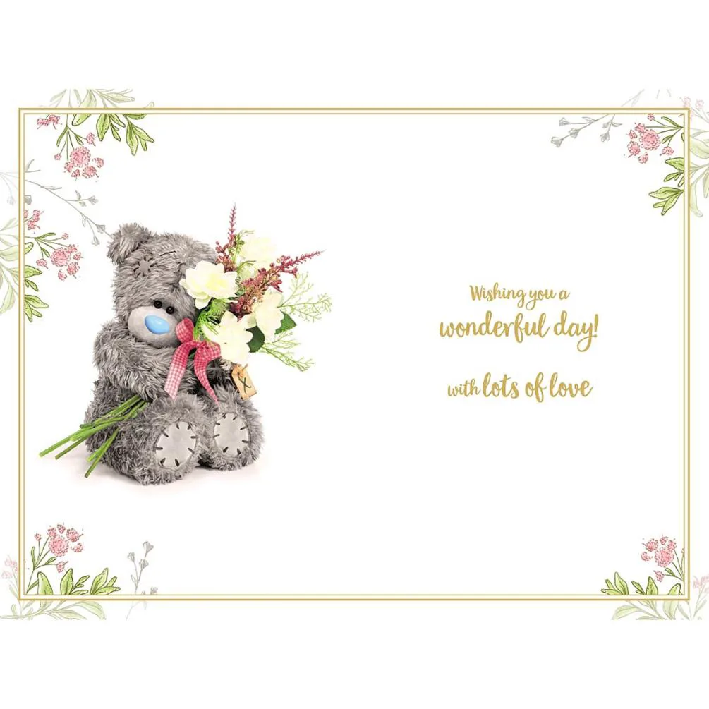 3D Holographic Sister Me to You Bear Birthday Card Extra Image 1