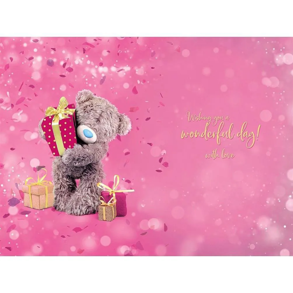3D Holographic Pink 30th Birthday Me to You Bear Card Extra Image 1