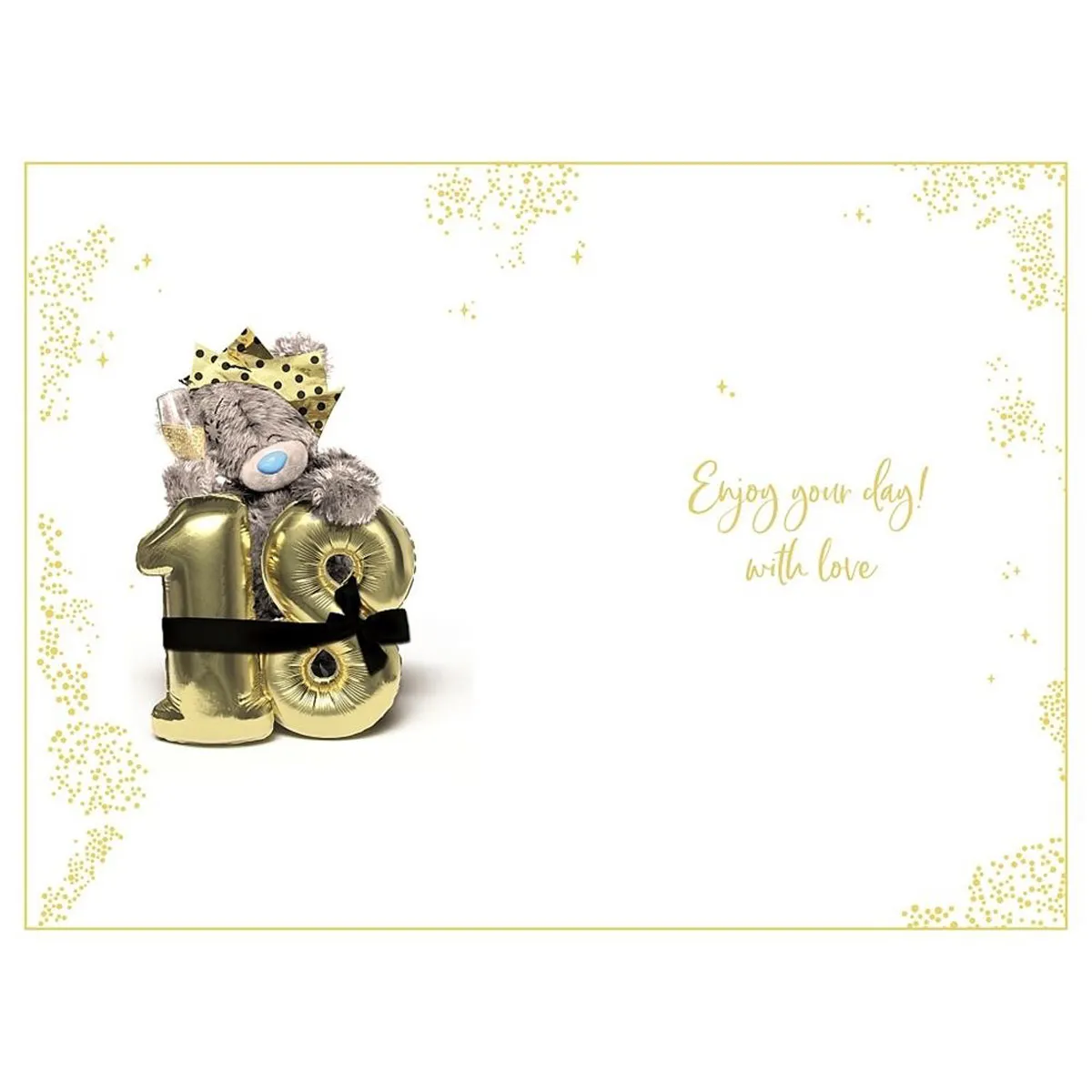 3D Holographic Keepsake 18th Birthday Me to You Bear Card Extra Image 1