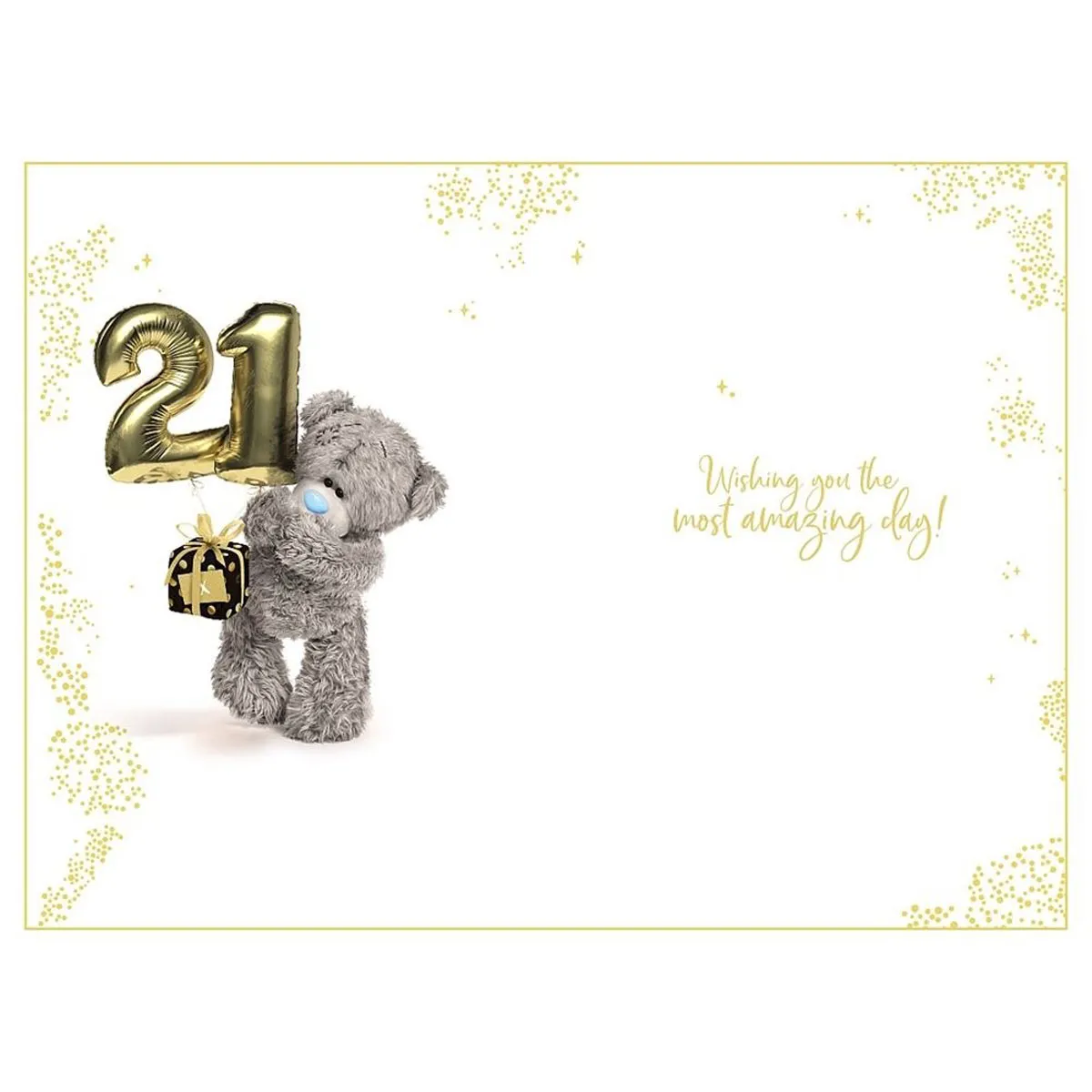 3D Holographic Keepsake 21st Birthday Me to You Bear Card Extra Image 1