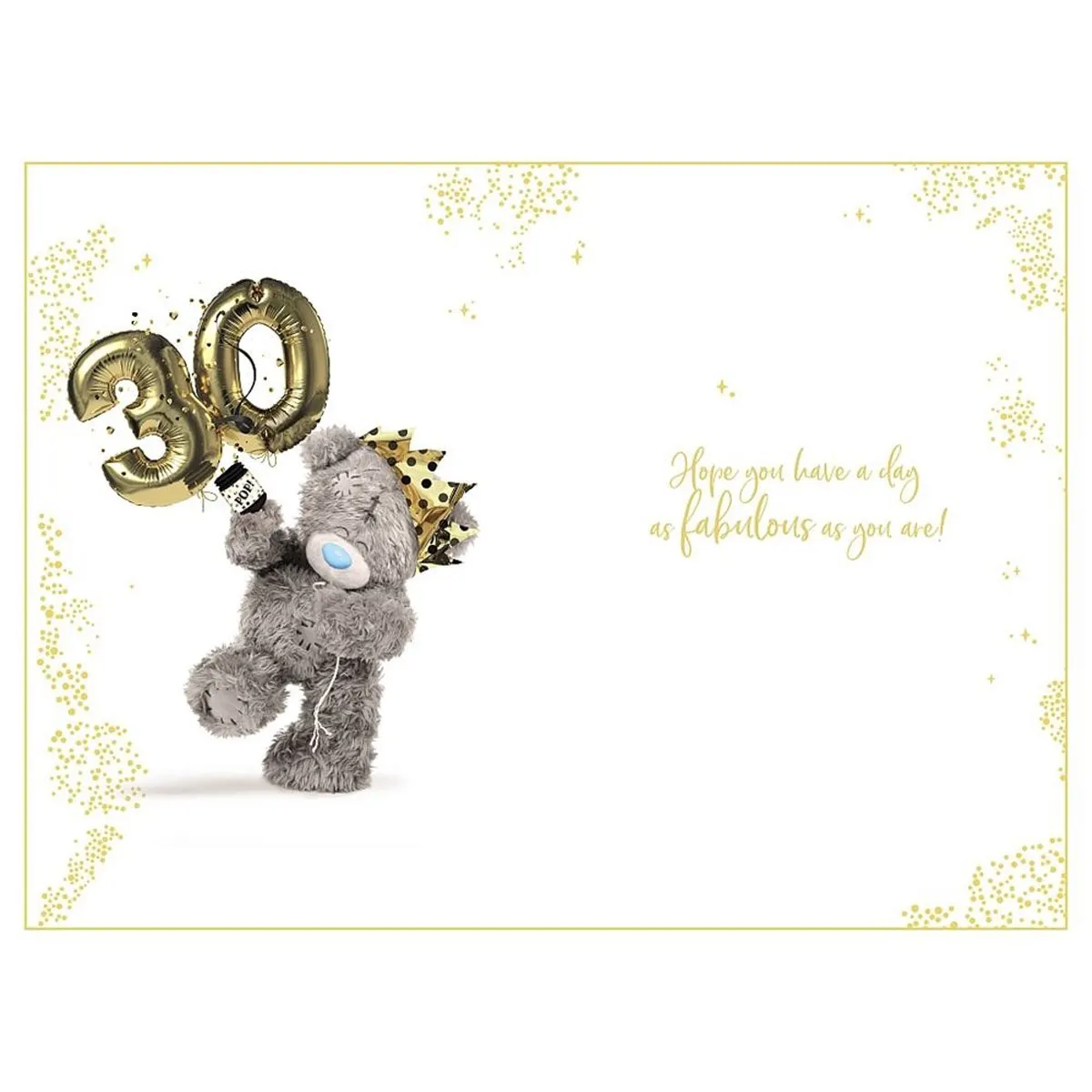 3D Holographic Keepsake 30th Birthday Me to You Bear Card Extra Image 1