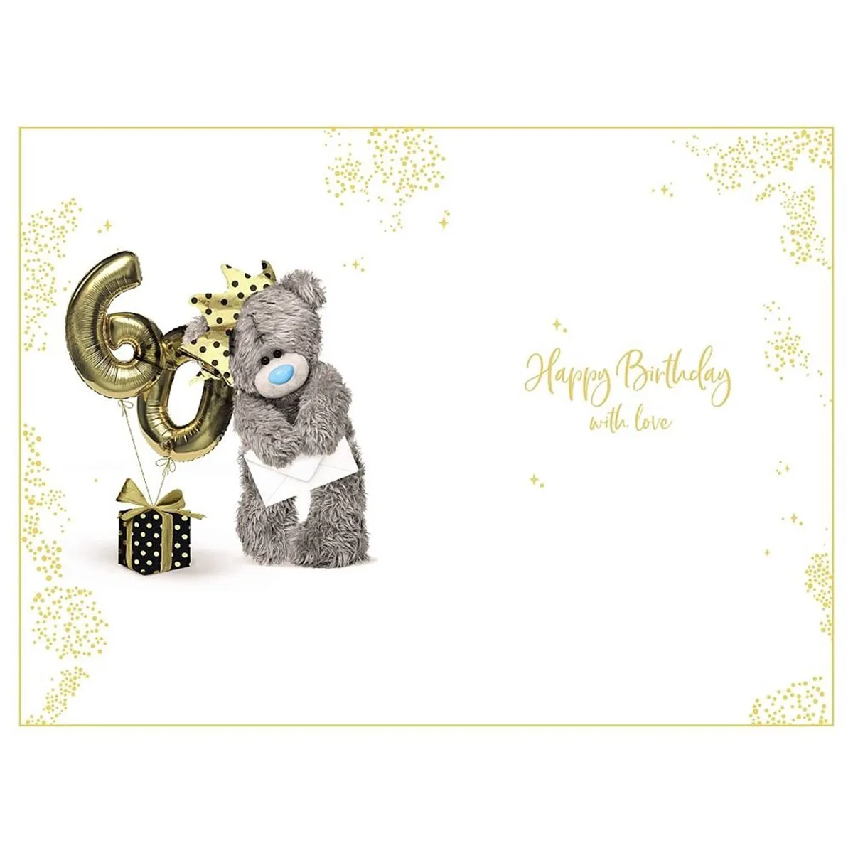 3D Holographic Keepsake 60th Birthday Me to You Bear Card Extra Image 1