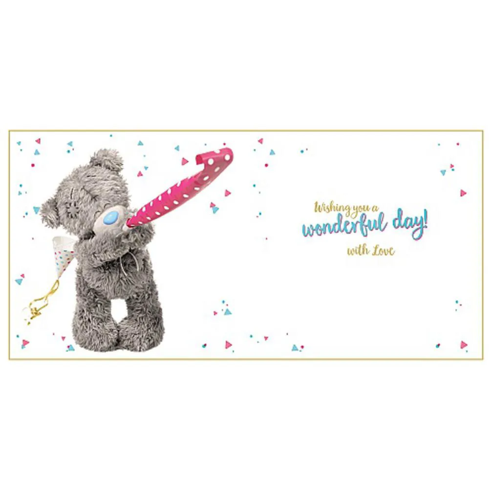 3D Holographic With Party Whistle Me to You Bear Birthday Card Extra Image 1
