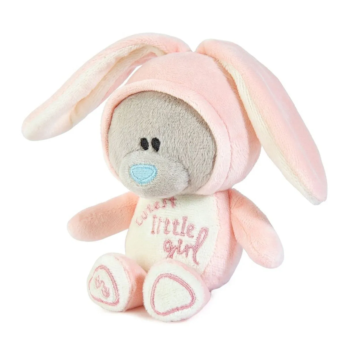 4" Cutest Little Girl Onesie Tiny Tatty Teddy Bear Extra Image 1
