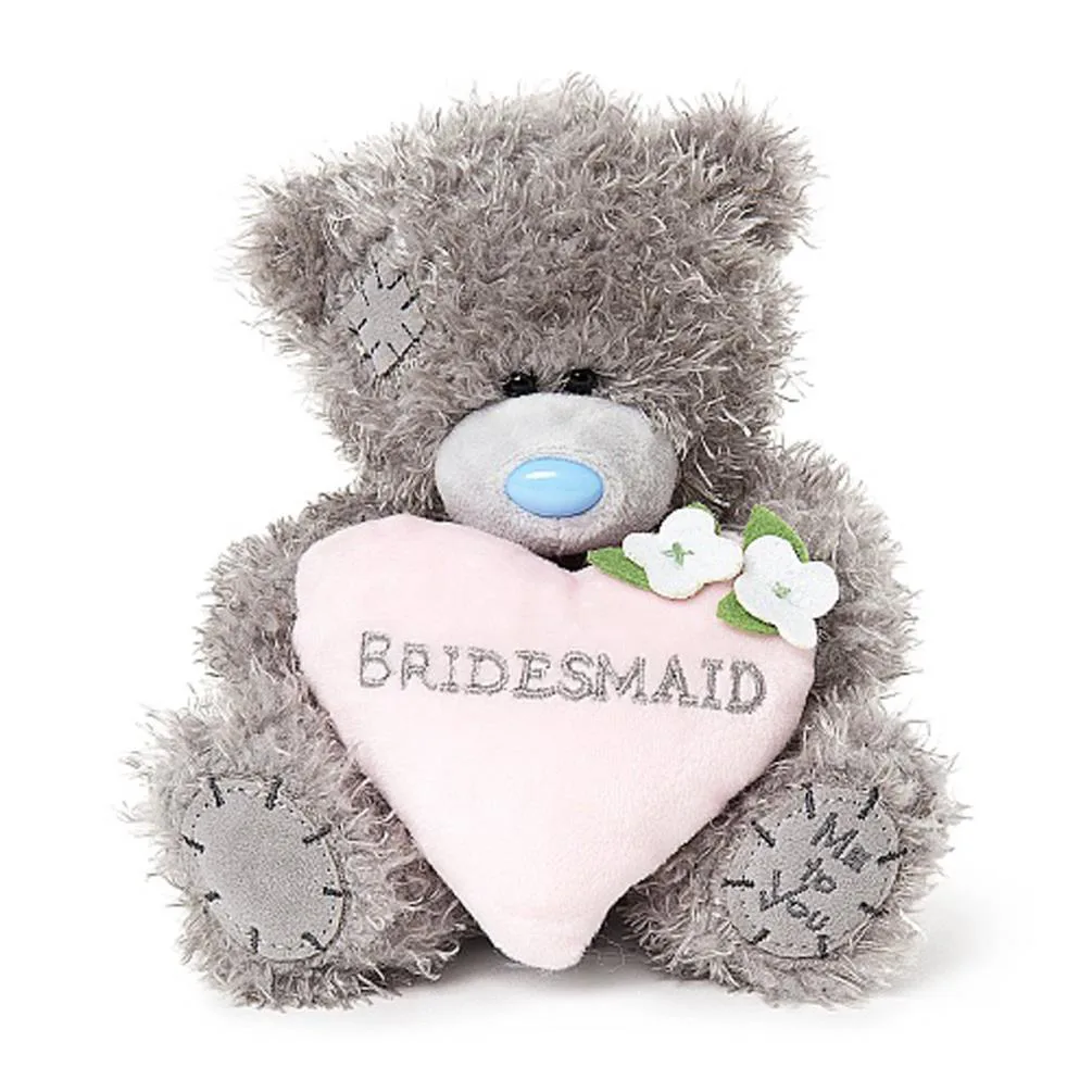 7" Bridesmaid Padded Heart Me to You Wedding Bear Extra Image 1