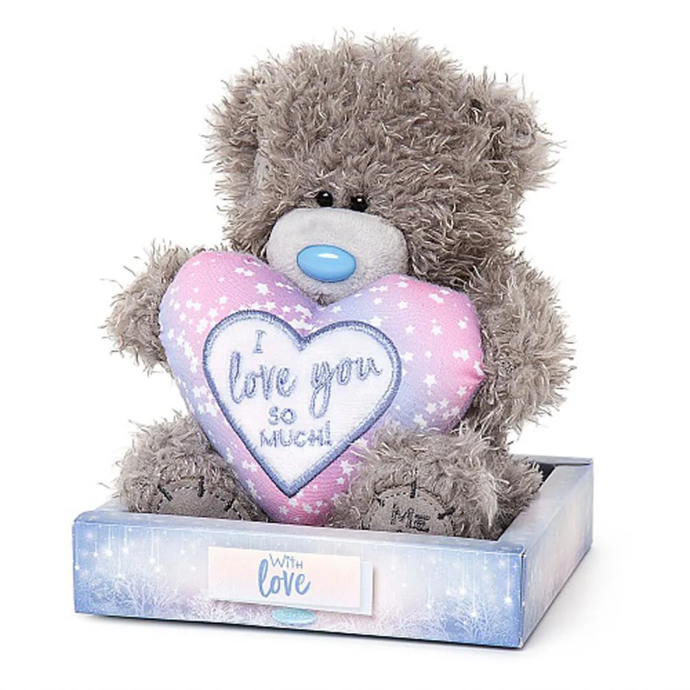 7" I Love You So Much Padded Heart Me to You Bear Extra Image 1