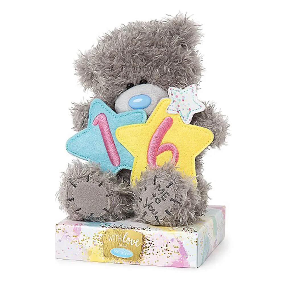 7" Holding 16th Birthday Stars Me to You Bear Extra Image 1