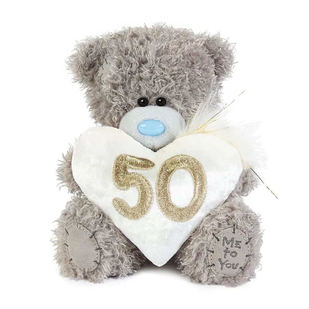 7" 50th Birthday Heart Me to You Bear Extra Image 2