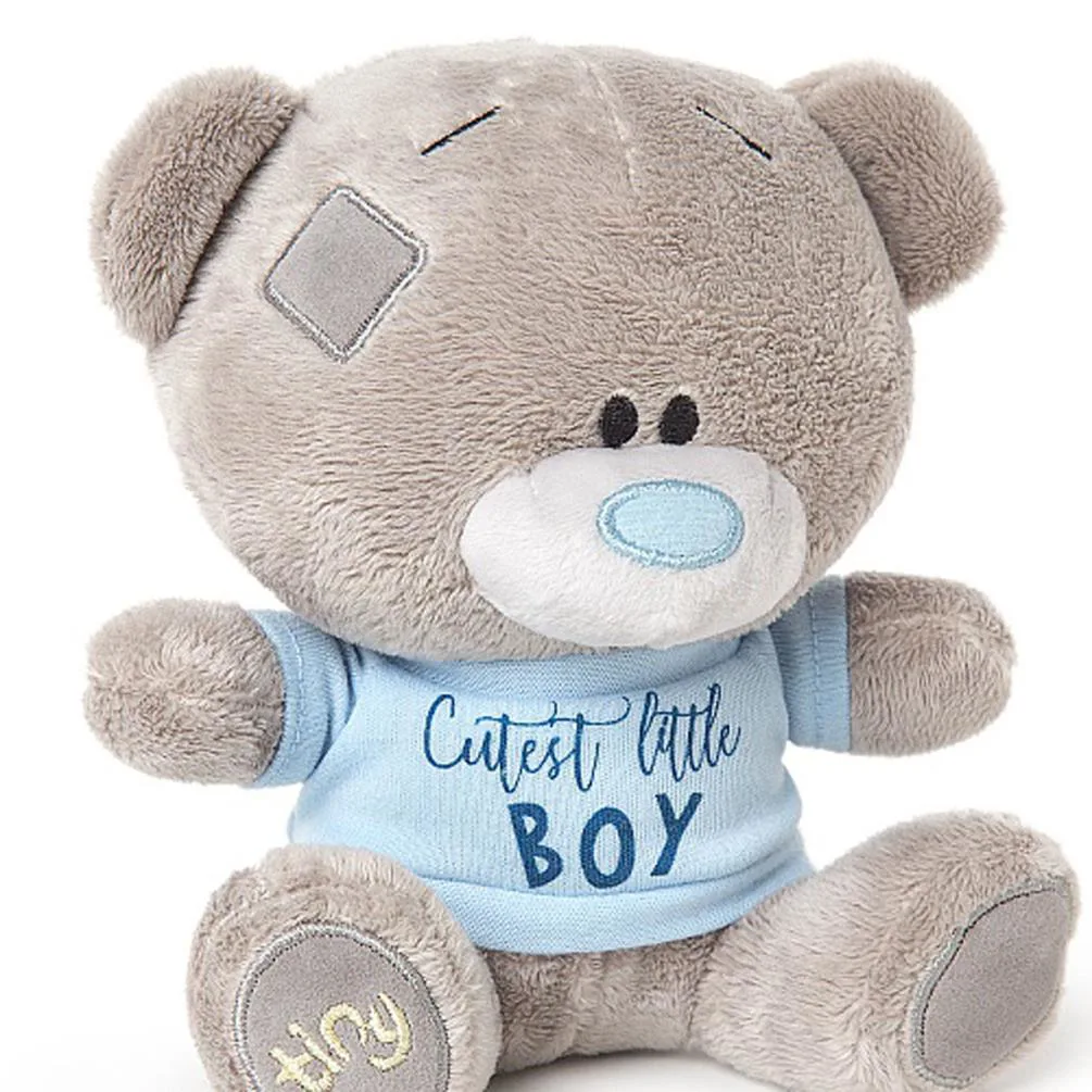7" Cutest Little Boy T-Shirt Tiny Tatty Teddy Extra Image 1