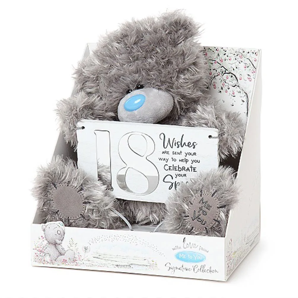 9" Holding 18th Birthday Plaque Me to You Bear Extra Image 1
