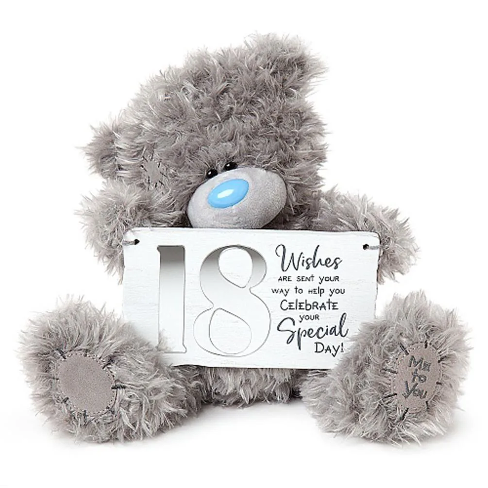 9" Holding 18th Birthday Plaque Me to You Bear Extra Image 2