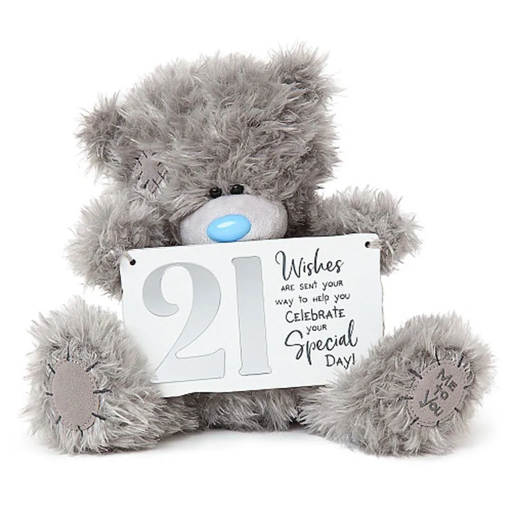 9" Holding 21st Birthday Plaque Me to You Bear Extra Image 2