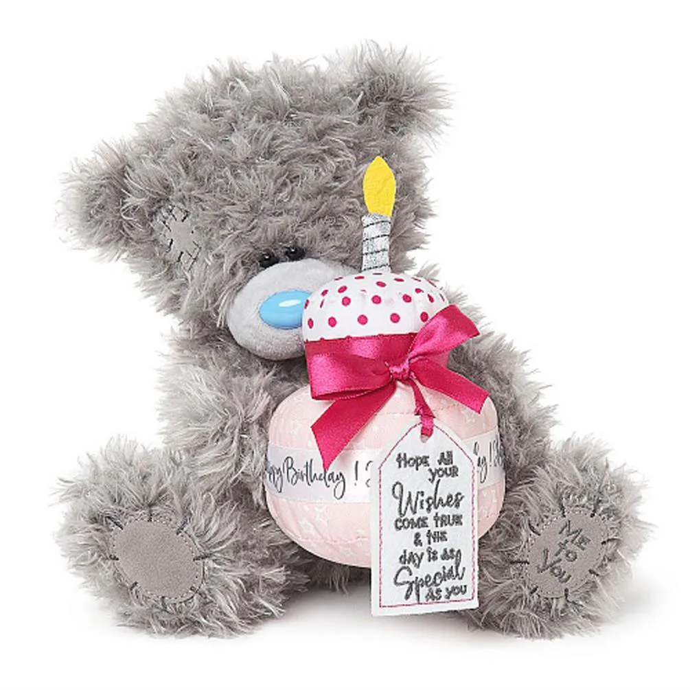 9" Holding Birthday Cake Me to You Bear Extra Image 2