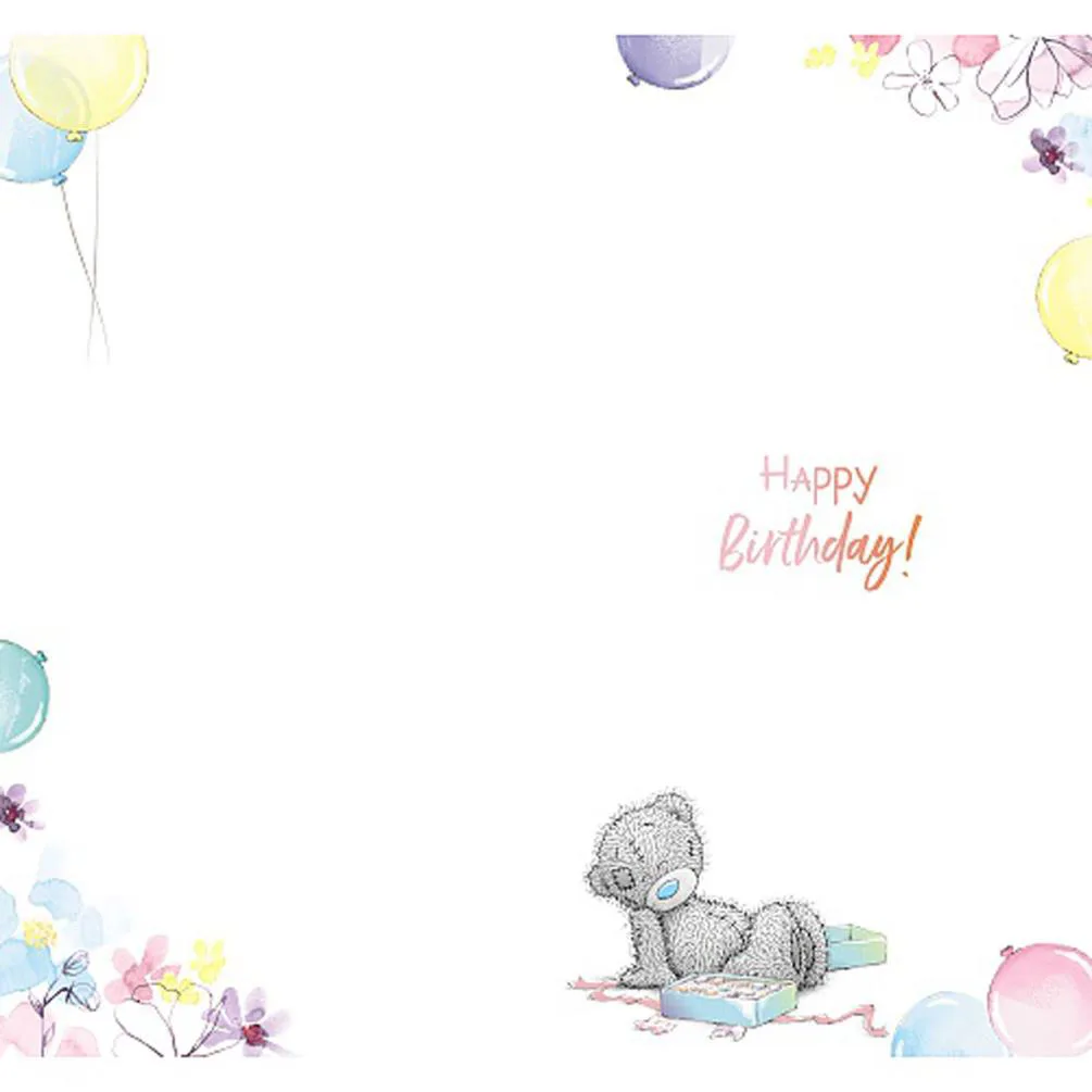 Just For You Holding Chocolates Me to You Bear Birthday Card Extra Image 1