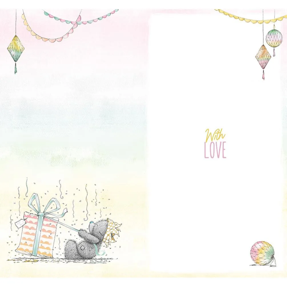 Bear In Party Hat Me to You Bear Birthday Card Extra Image 1
