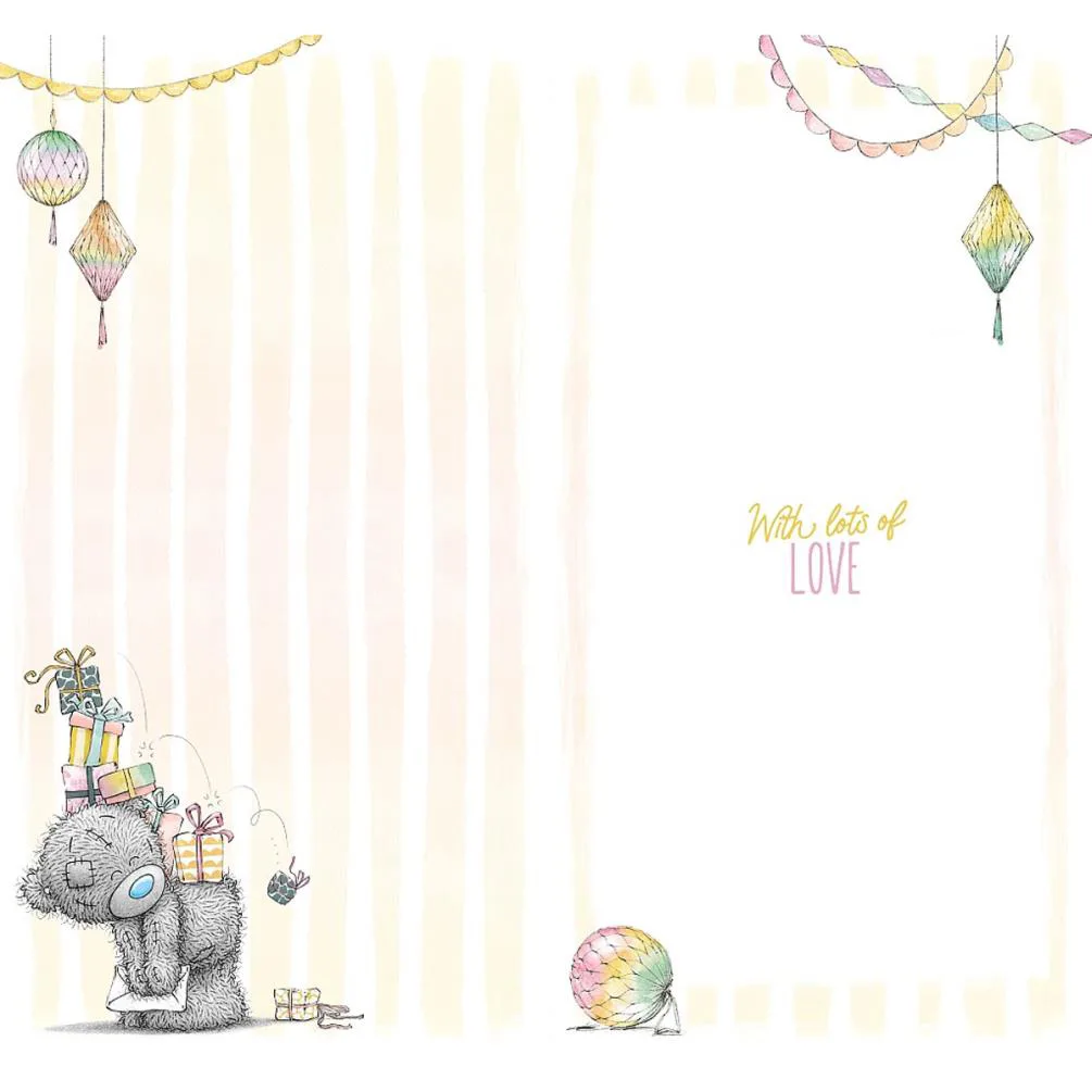 Let's Party Me to You Bear Birthday Card Extra Image 1