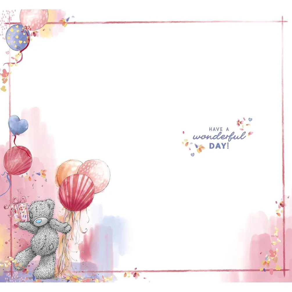 Birthday Balloons Me to You Bear Birthday Card Extra Image 1