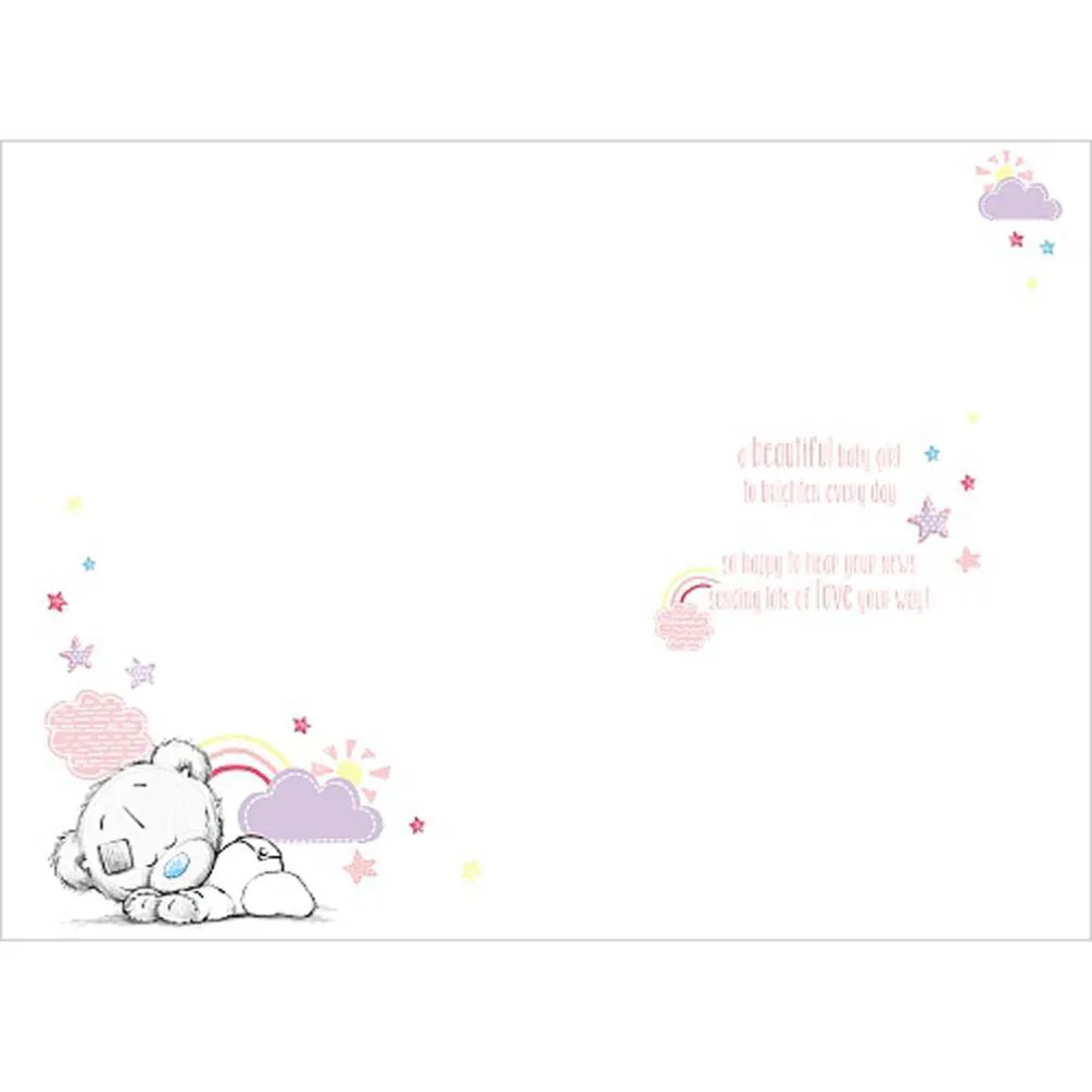New Little Baby Girl Me to You Bear Card Extra Image 1