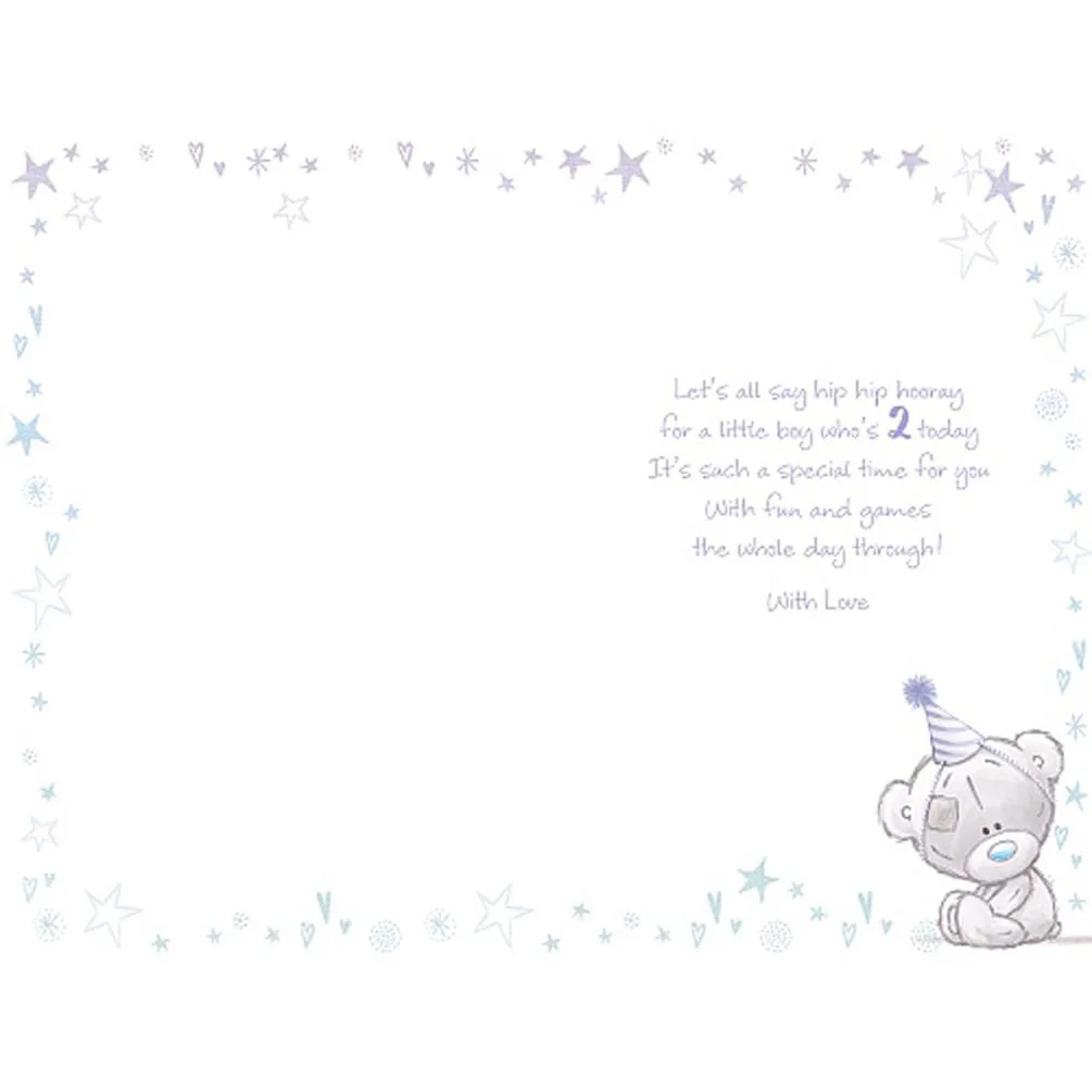 2 Today Boys Tiny Tatty Teddy Me to You Bear 2nd Birthday Card Extra Image 1