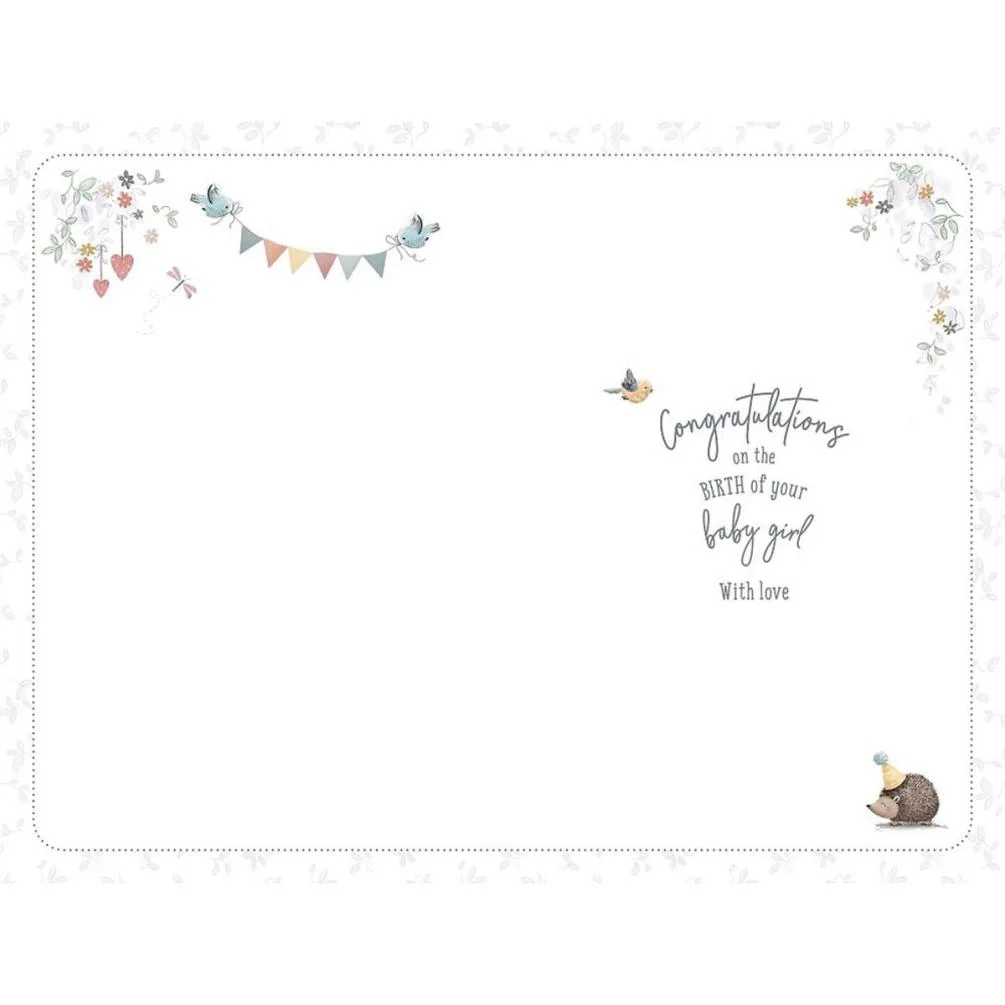 Precious Baby Girl Me to You Bear New Baby Card Extra Image 1