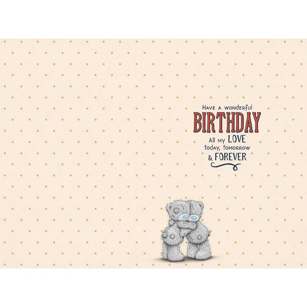 Fiance Me to You Bear Birthday Card Extra Image 1