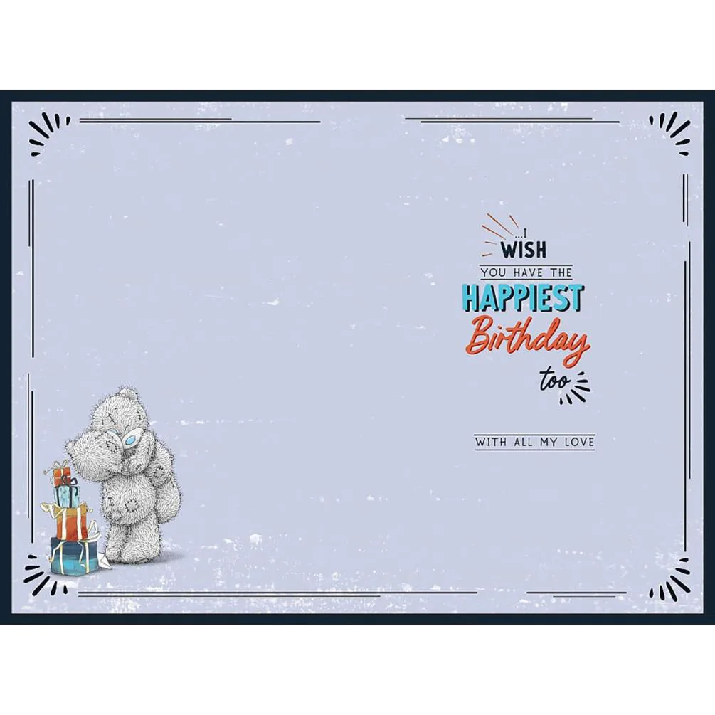 Amazing Husband Verse Me to You Bear Birthday Card Extra Image 1