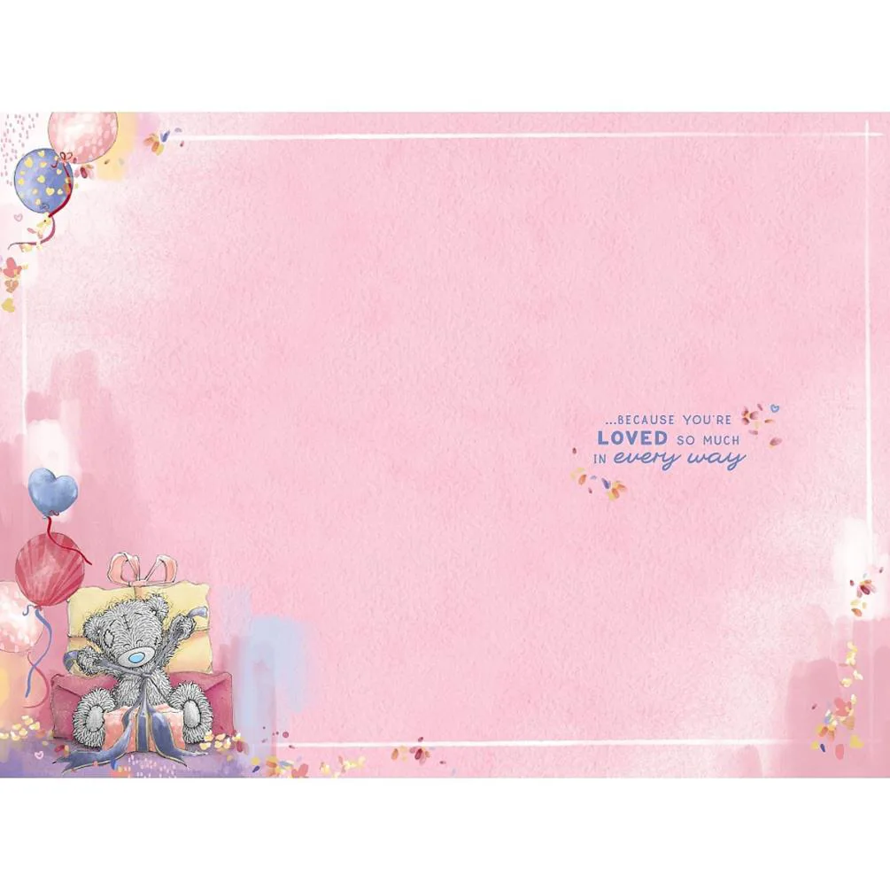 Birthday Wishes Me to You Bear Birthday Card Extra Image 1