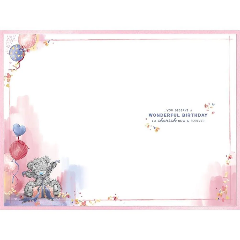 One I Love Verse Me to You Bear Birthday Card Extra Image 1